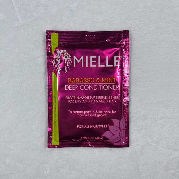 Mielle Organics Babassu & Mint Deep Conditioner (Box of 12 Packs) All Hair Types - Picture 2 of 5